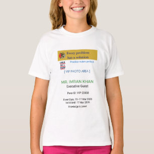 Camisetas de Meninas Aniversário Personalizada