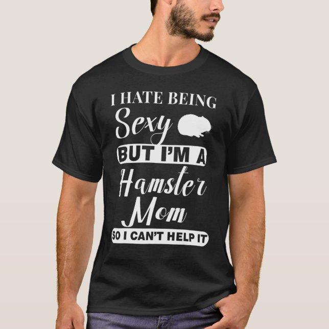 Camisetas De Mens Hamster Mãe - Para A Gota De Ham (Frente)