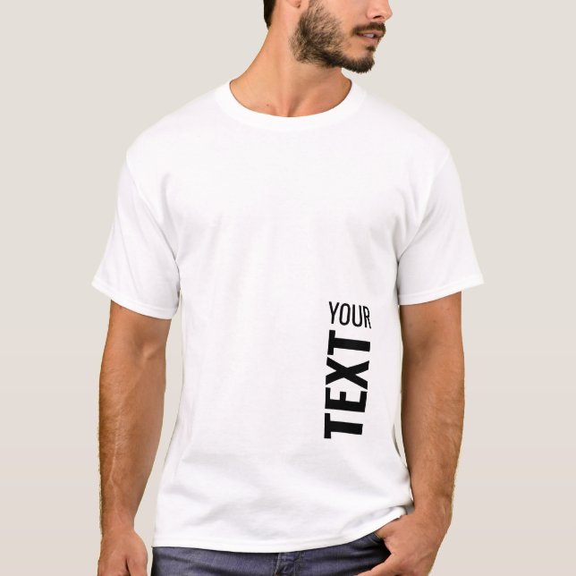 Camisetas de Mens Personalizar Adicionar Texto Aqu (Frente)