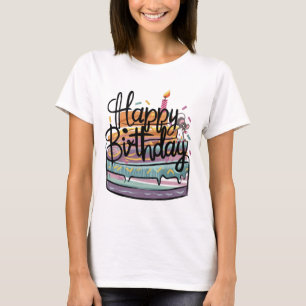 Camisetas de mulheres de aniversário
