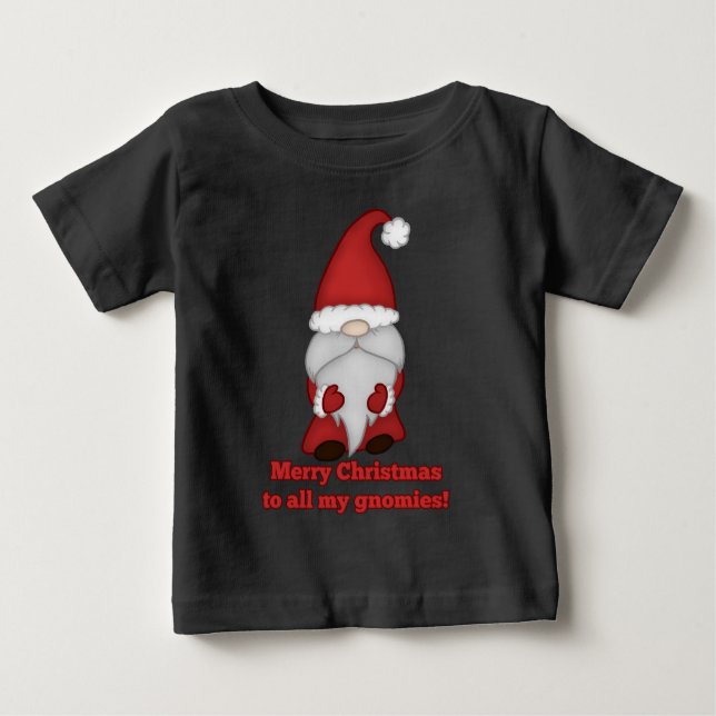 Camisetas de Natal com Gnomos e Piadas (Frente)