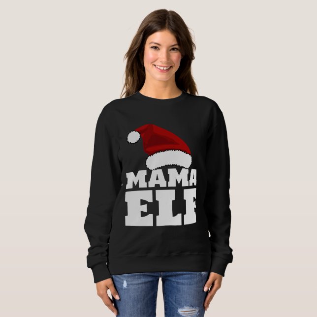 CAMISETAS DE NATAL MÃE ELF MÃE (Frente Completa)