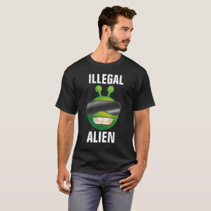 Camisetas de OVNI com ALIENÍGENA ILEGAL