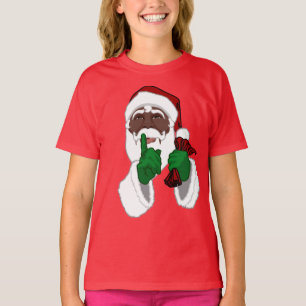 Camisetas de Papais noeis negros de Papais noeis a