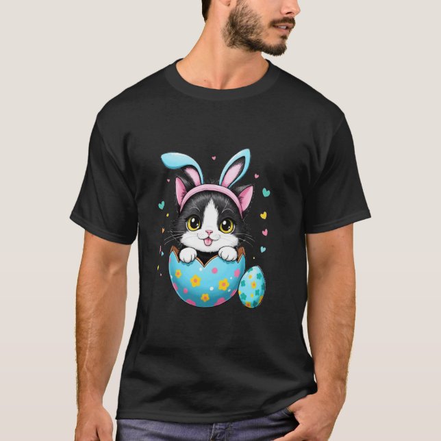 Camisetas de Páscoa engraçadas com orelhas de coel (Frente)