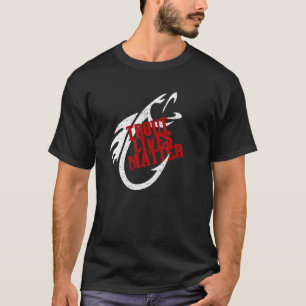Camisetas de Pesca com Mosca Trout Lives Matter Pa