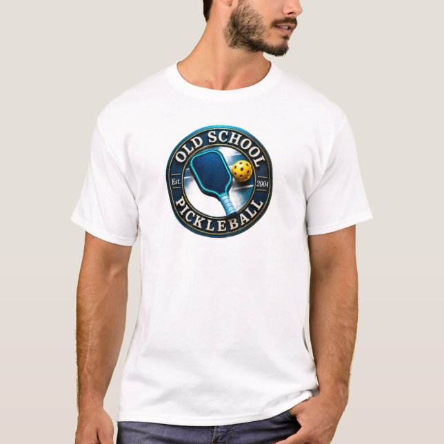Camisetas de Pickleball Marca Old School Picklebal (Frente)