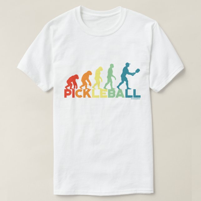 Camisetas de Pickleball para a Evolução de Pickleb (Frente do Design)