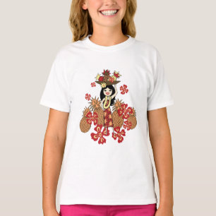 Camisetas de Pineapple Luau Girl