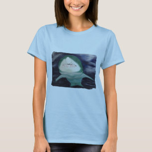 Camisetas de Pintura de Tubarão Nadando