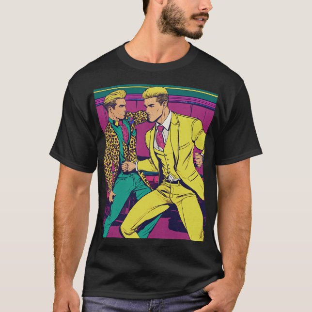 Camisetas de pop Art - Negrito, Brilhante e Reprod (Frente)