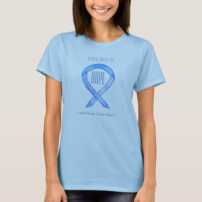 Camisetas de roupas personalizadas de fita de cons (Frente)