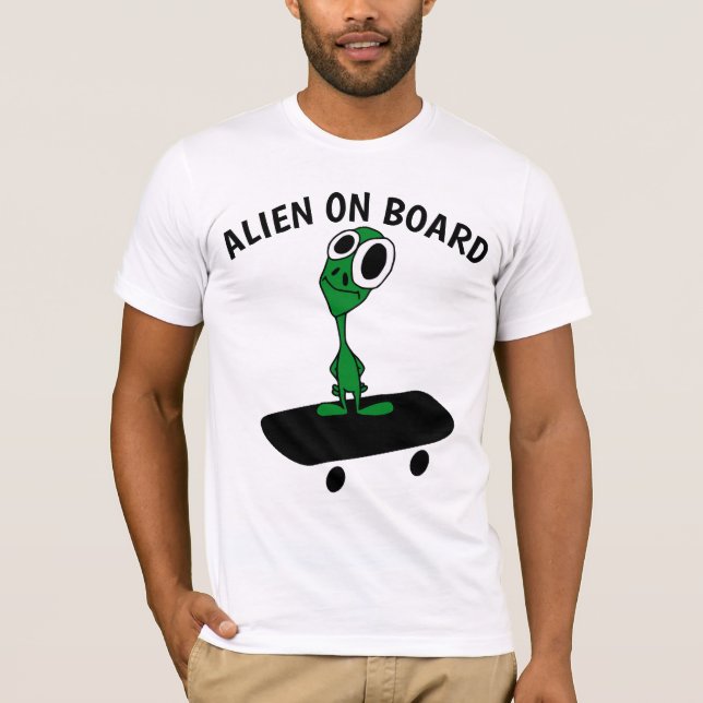 Camisetas de skate alienígena (Frente)