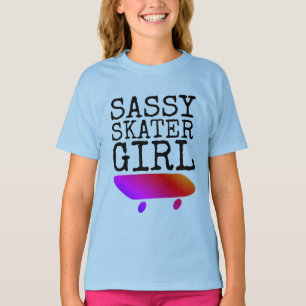 Camisetas de skate feminino atrevido