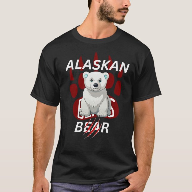 Camisetas de Sobrevivência do Urso do Alasca (Frente)