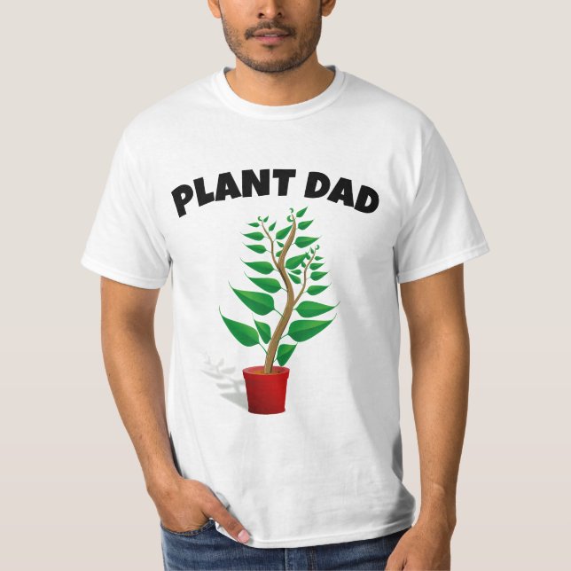 CAMISETAS DE T-SHIRT-SHIRT DE PAI DA PLANTA (Frente)