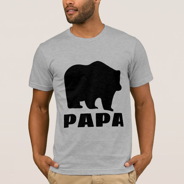 CAMISETAS DE T-SHIRTS DE PAPA DE ARRASTO GRIZÁVEL  (Frente)