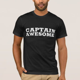 CAMISETAS DE T-Shirts DOS HOMENS DO CAPITÃO AWESOM