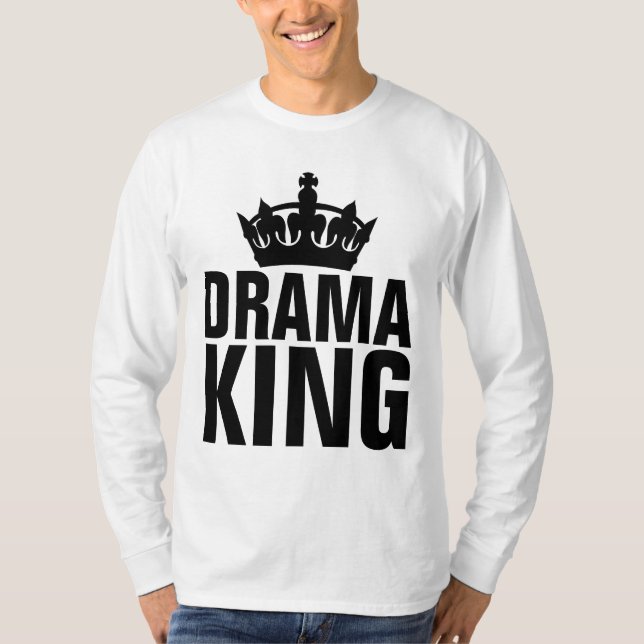 CAMISETAS DE T-Shirts DOS MULHERES DO DRAMA KING (Frente)