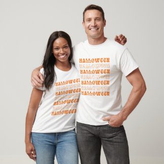 Camisetas de Texto do Tema do Dia das Bruxas e Div