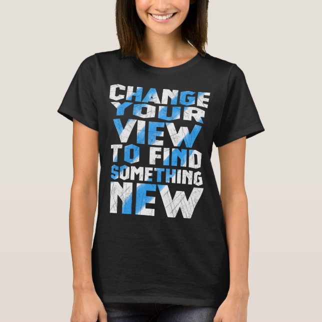 Camisetas de Texto Simples Inspiracionais (Frente)