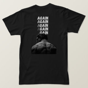 Camisetas de Treino AGAIN com Impressão nas Costas