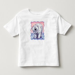 Camisetas de Urso Polar Cabeças e Caudas Fofos