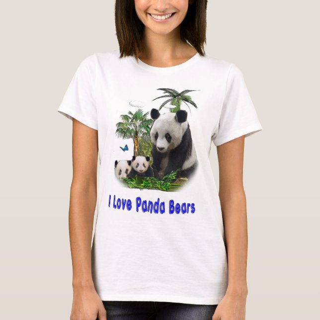 Camisetas de Ursos Panda (Frente)