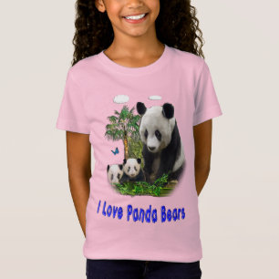 Camisetas de ursos Panda