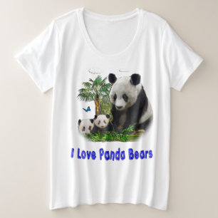 Camisetas de ursos Panda