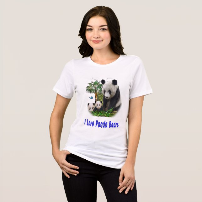 camisetas de ursos panda (Frente Completa)