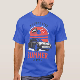 camisetas de verão carros clássicos família