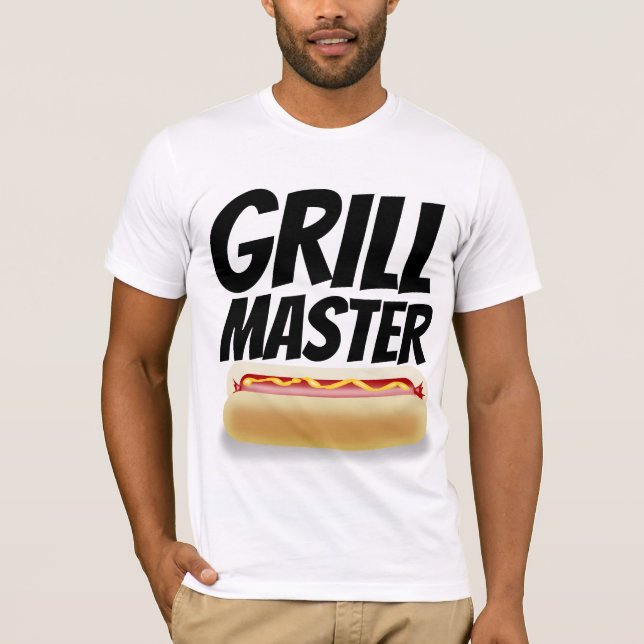 Camisetas de verão para homens GRILL MASTER (Frente)