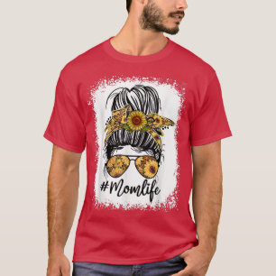 Camisetas De Vida De Girassol Branqueado Para Mamã