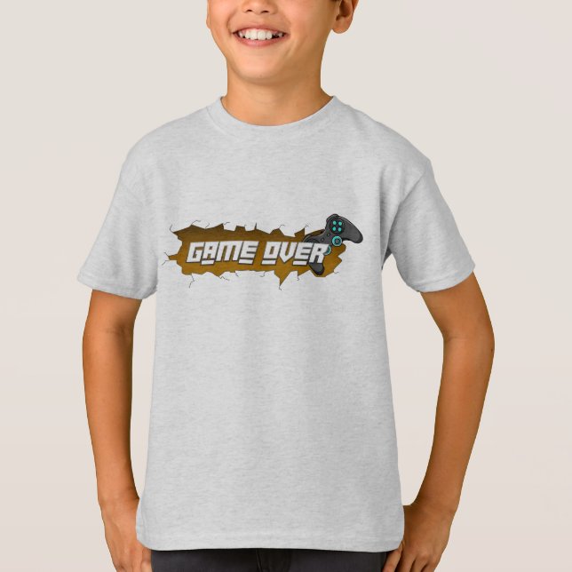 Camisetas de Video Juegos para niños - Game Over (Frente)