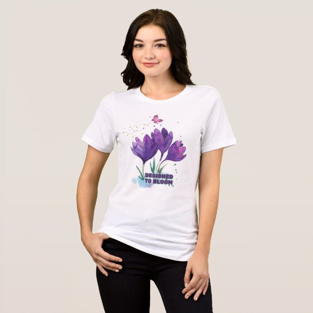 Camisetas Desenhadas para Florescer Tendências l A (Frente Completa)