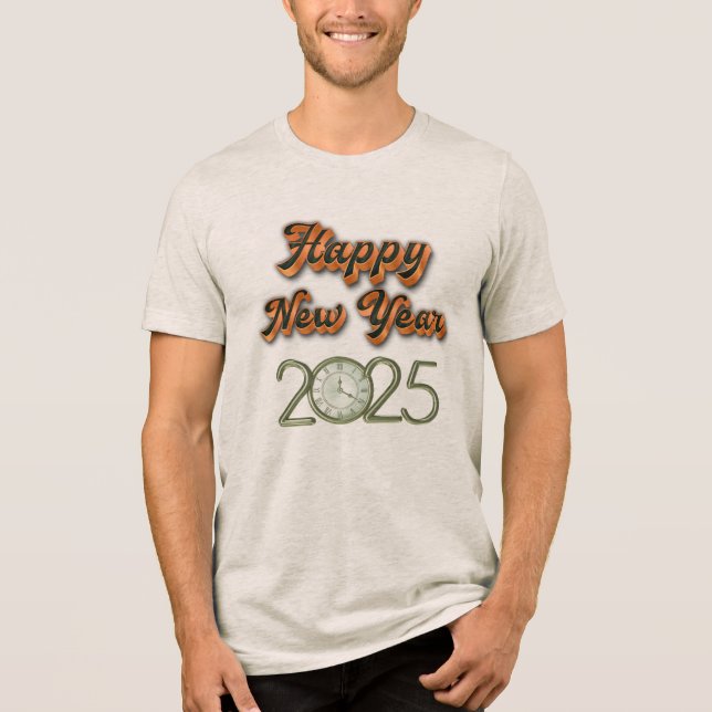 "Camisetas do Ano Novo 2025 - Camisetas de celebra (Frente)