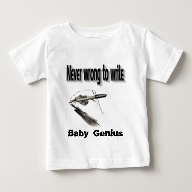 Camisetas do bebê gênio (Frente)