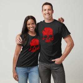 Camisetas do Crânio Vermelho