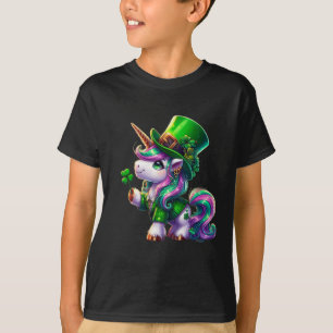 Camisetas do Dia de São Patrício Unicórnio Irlandê