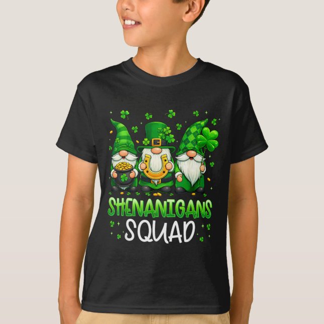 Camisetas do esquadrão de travessuras de gnomos do (Frente)