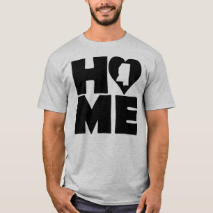 Camisetas do Estado do Coração do Mississippi em