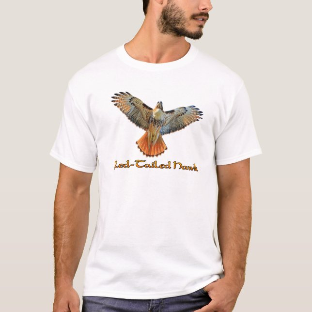 Camisetas do Falcão-de-cauda-vermelha (Frente)