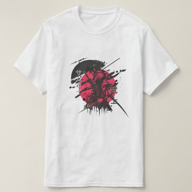 Camisetas do Guerreiro do Sol Vermelho (Frente do Design)