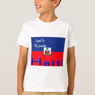 camisetas do haiti flag