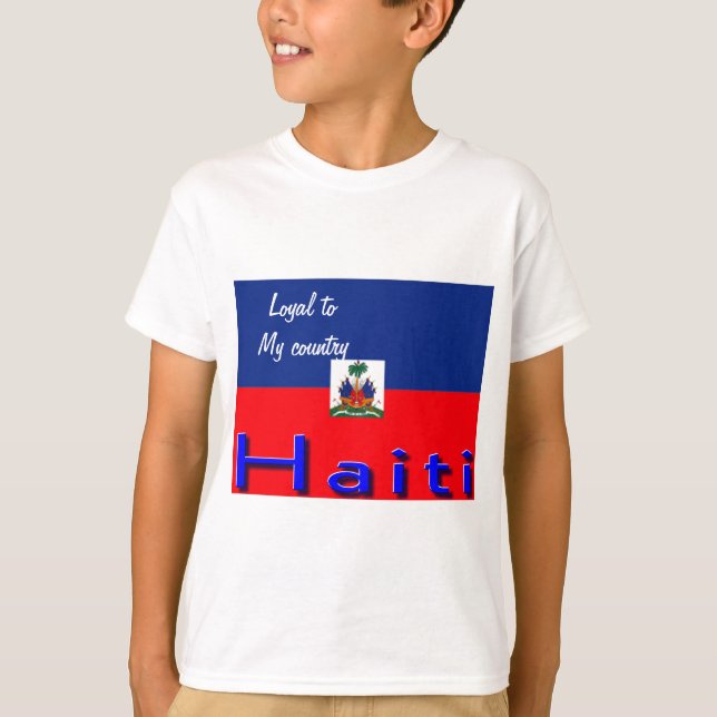 camisetas do haiti flag (Frente)