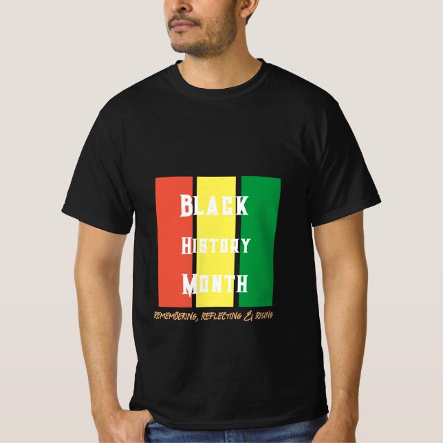 Camisetas do Mês da História Negra para Homens (Frente)