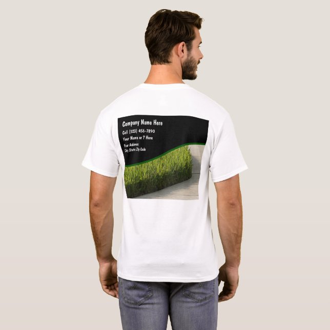 Camisetas do Serviço de Letra (Parte Traseira Completa)