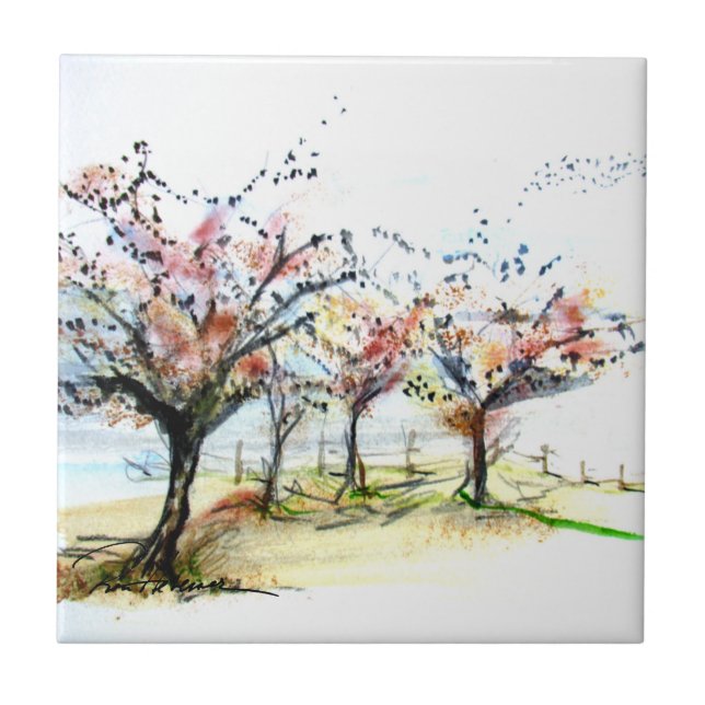 Camisetas e aves de outono (Frente)