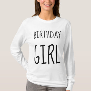 Camisetas e camisetas de menina de ANIVERSÁRIO
